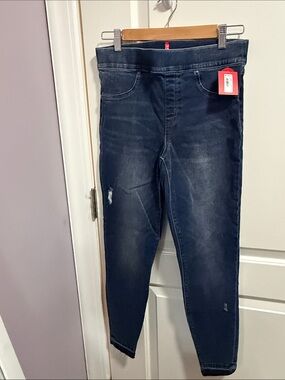 SPANX Distressed Skinny Jeans Pull-On Jeans